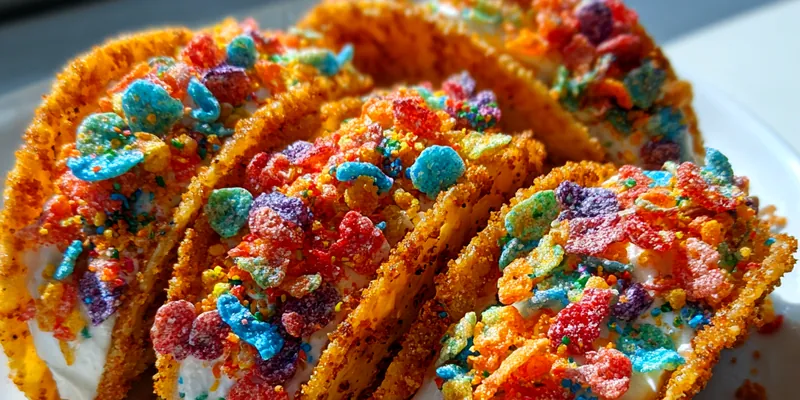 Colorful Cereal Tacos