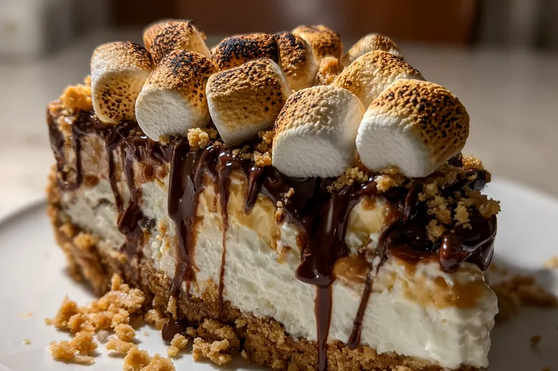 Cooking process for No-Bake S'mores Delight