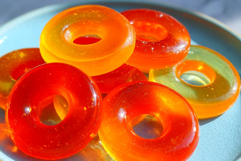 Fresh ingredients for Vibrant Fruit Candy Rings