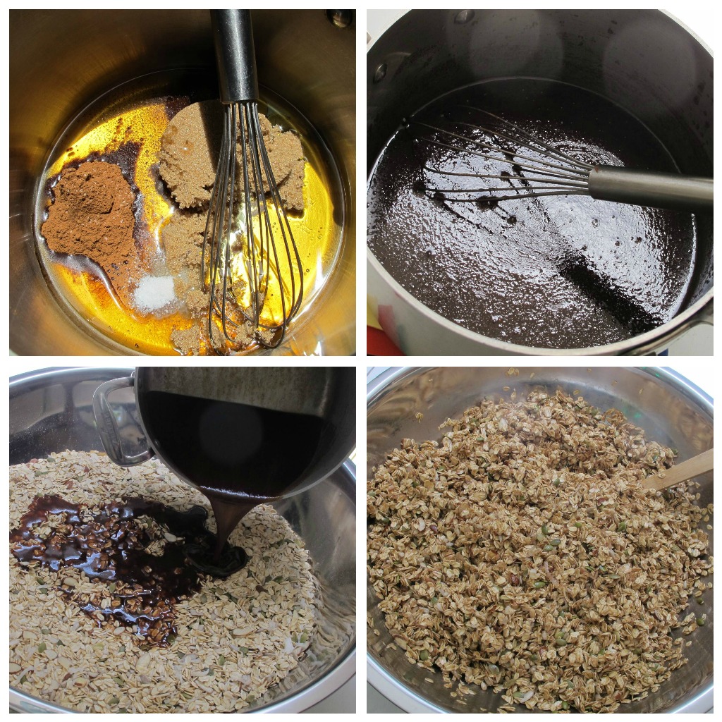 Making healthy granola Spatulaqueens.com