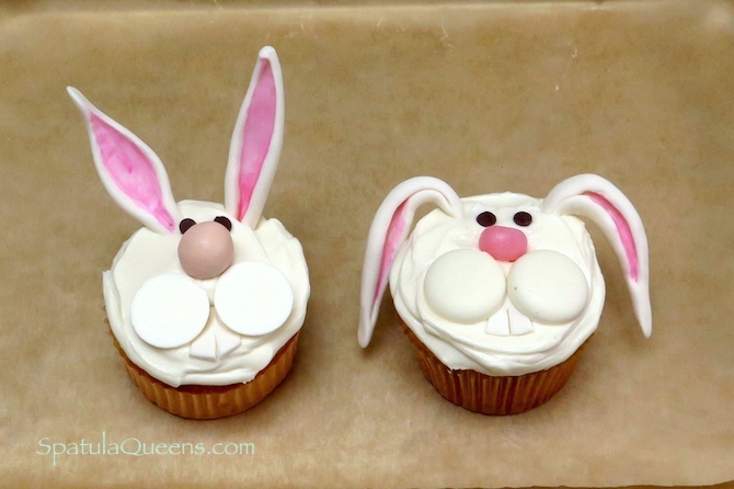 Funny Bunny cupcake instructions