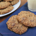 Crunchy chewy oatmeal cookies