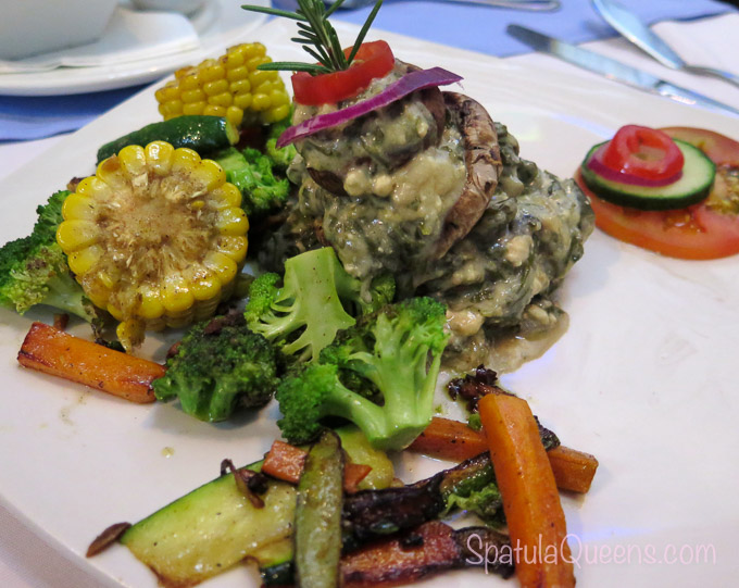 Mushroom stack, veggie plate - Road Trip South Africa