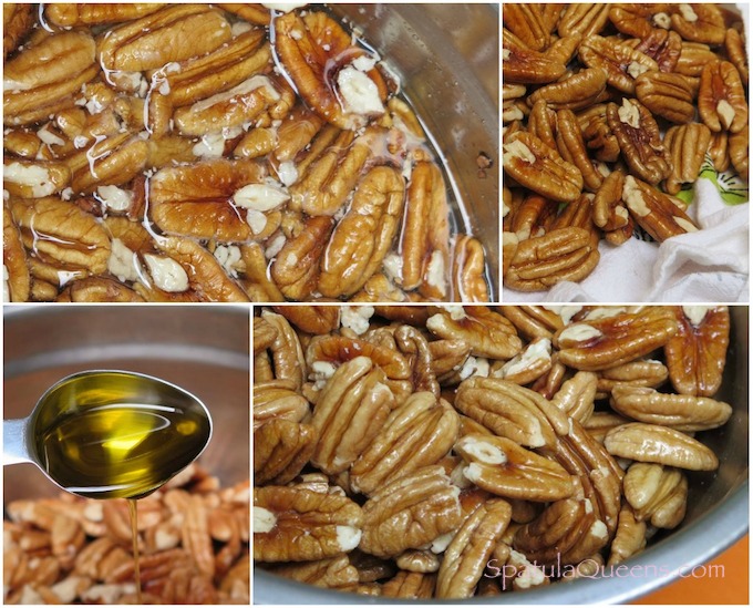 Steps for toasted pecans